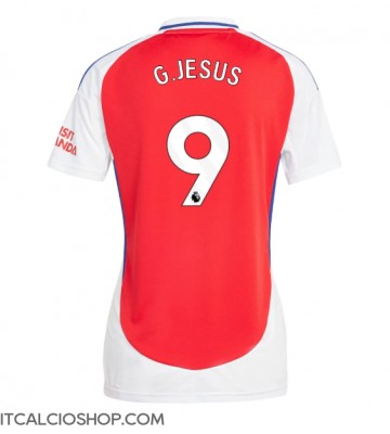 Arsenal Gabriel Jesus #9 Prima Maglia Femmina 2024-25 Manica Corta